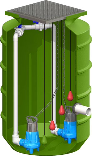 1170L Sewer Dual Pumpstation