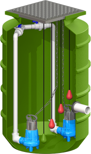 1600L Sewer Dual Pumpstation